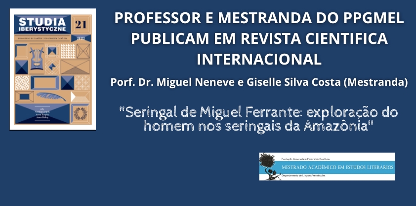 PROFESSOR E MESTRANDA DO PPGMEL PUBLICAM EM REVISTA CIENTIFICA INTERNACIONAL